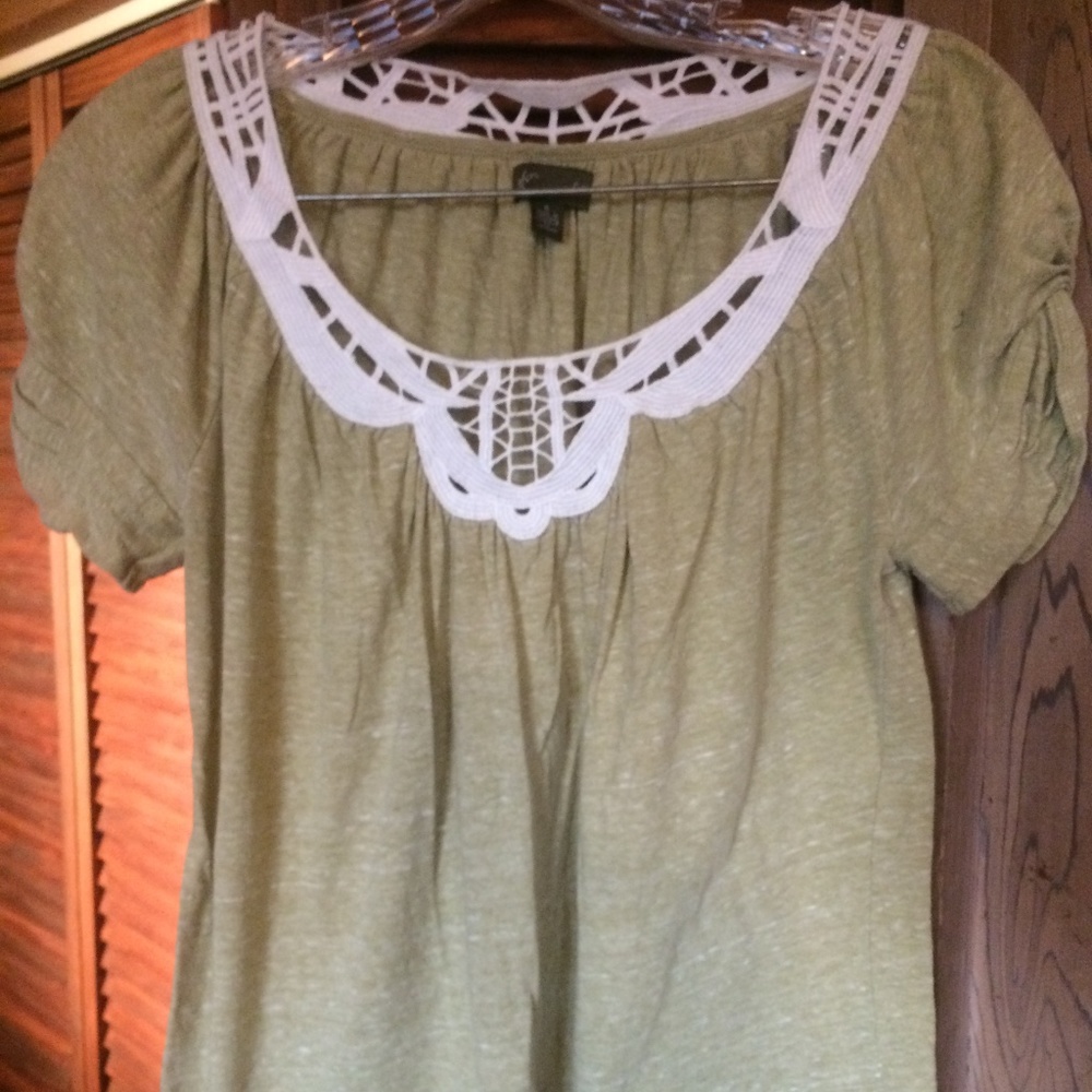 Anthropologie Fei Heather Green short slee…